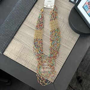 Icon Collection Multicolor Seed Bead Necklace